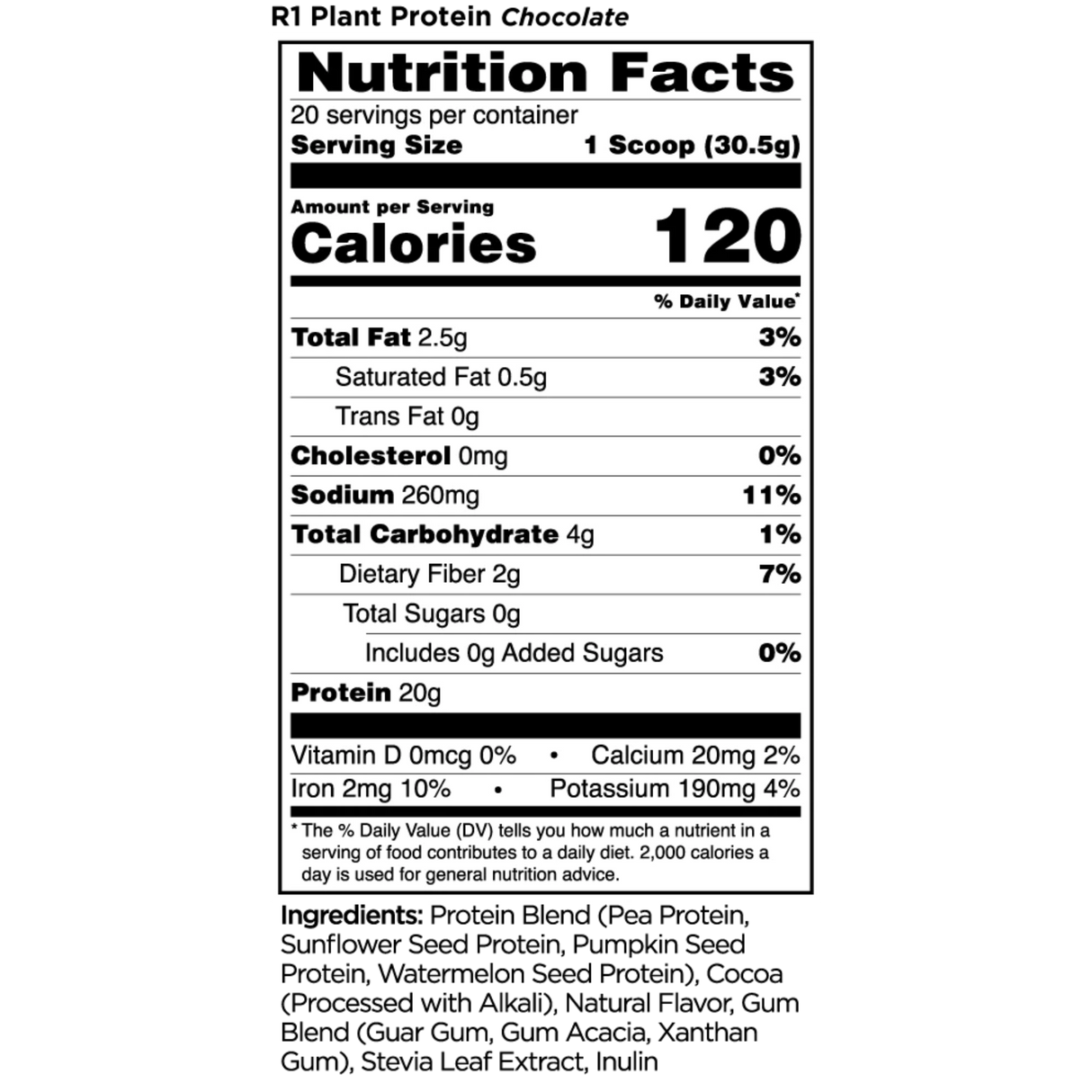 R1 PLANT PROTEIN - Kingpin Supplements