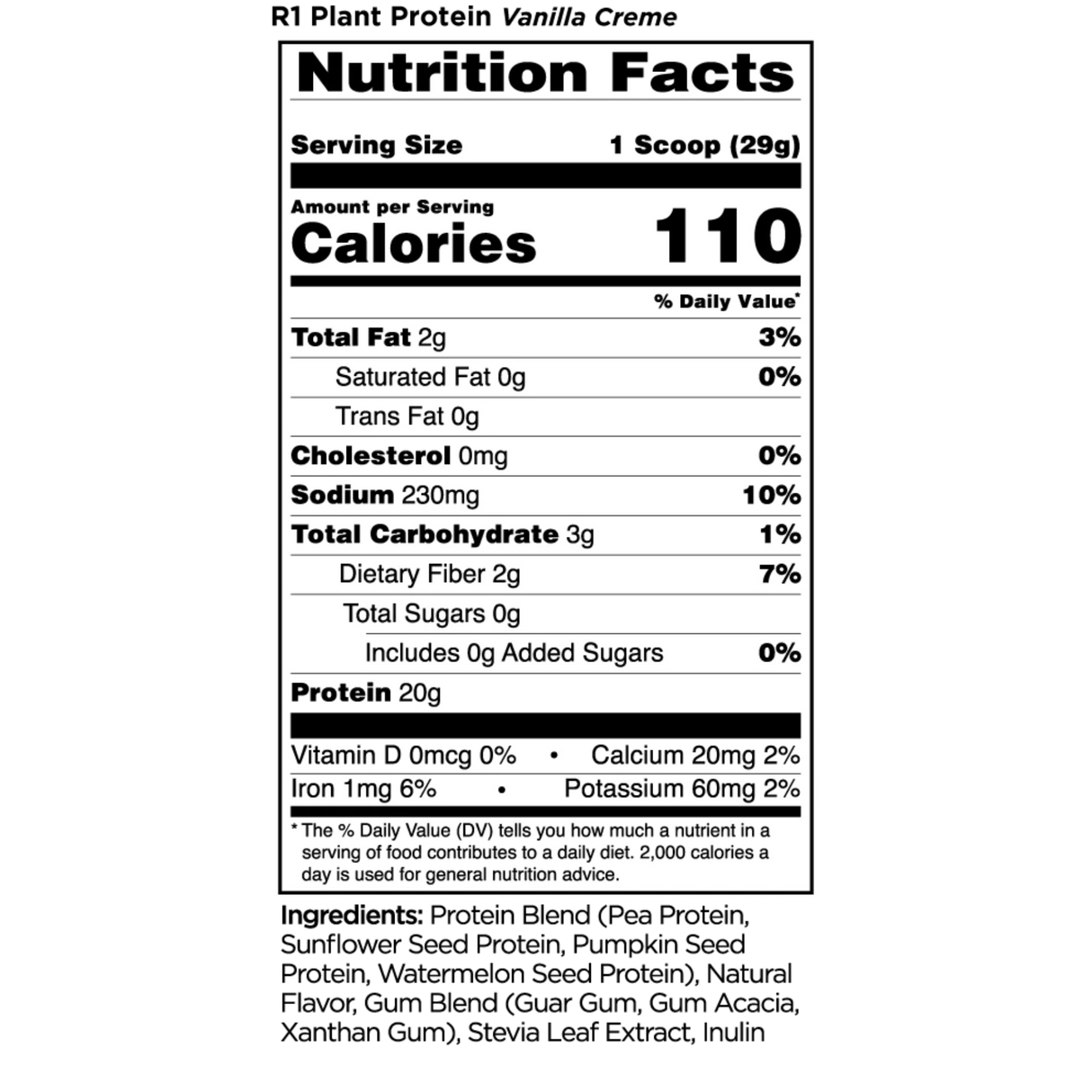 R1 PLANT PROTEIN - Kingpin Supplements