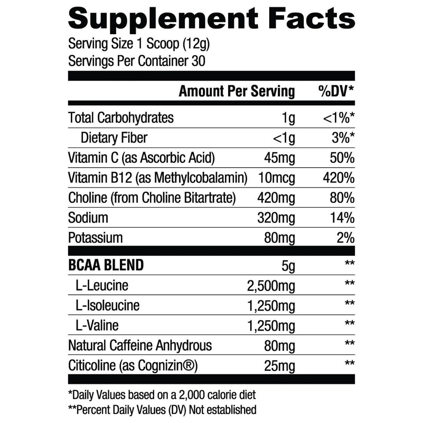 RYSE BCAA Focus Kingpin Supplements