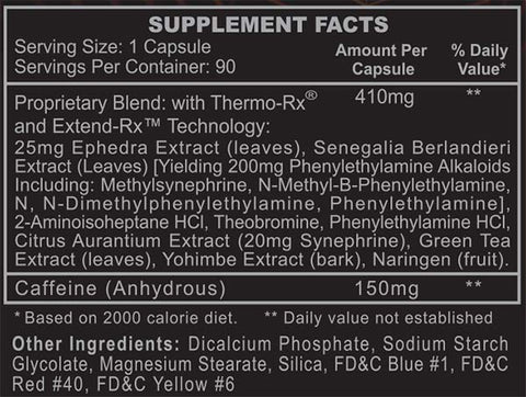 Black Widow by Hi-Tech Pharmaceuticals - Kingpin Supplements 