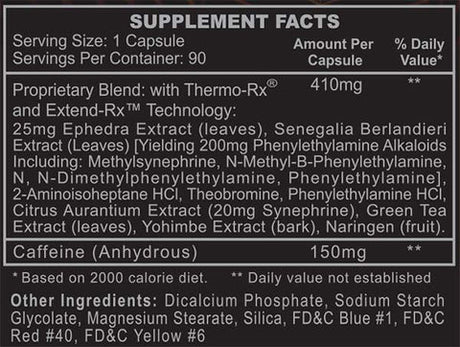 Black Widow by Hi-Tech Pharmaceuticals - Kingpin Supplements 