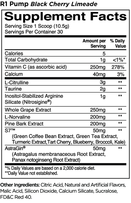 R1 Pump by Rule 1 - Kingpin Supplements 