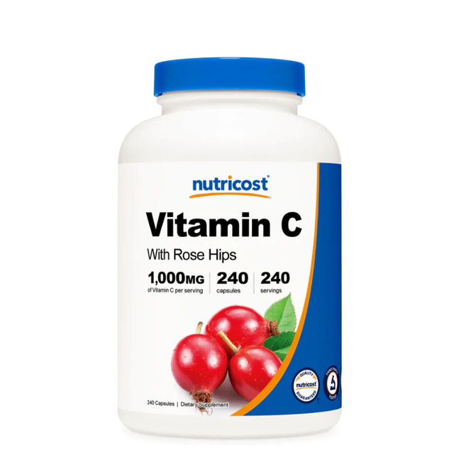 Vitamin C with Rose Hips - Kingpin Supplements 