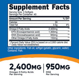 Omega 3 Fish Oil - 2400MG, 120 Softgels (40 Serv) by Nutricost - Kingpin Supplements 